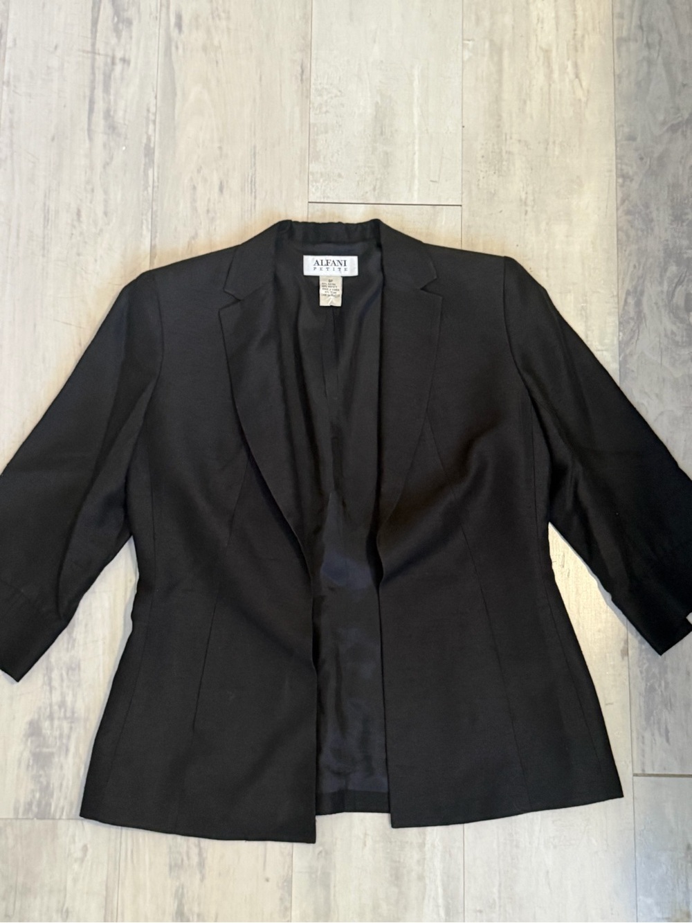 Alfani Black Women's Open-Front Tailored Blazer